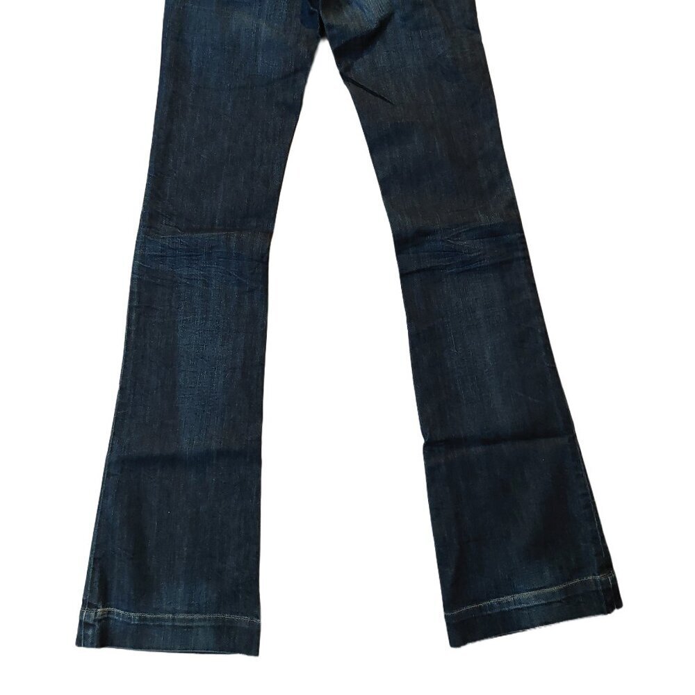 G-Star 3301 Speed Bell Cut Flare Trash Wash Blue Denim Jeans Sz 26 x 35 NWT - Picture 6 of 10